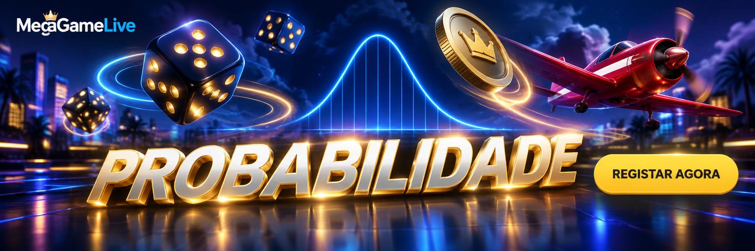 Banner probabilidade jogos azar MegaGameLive